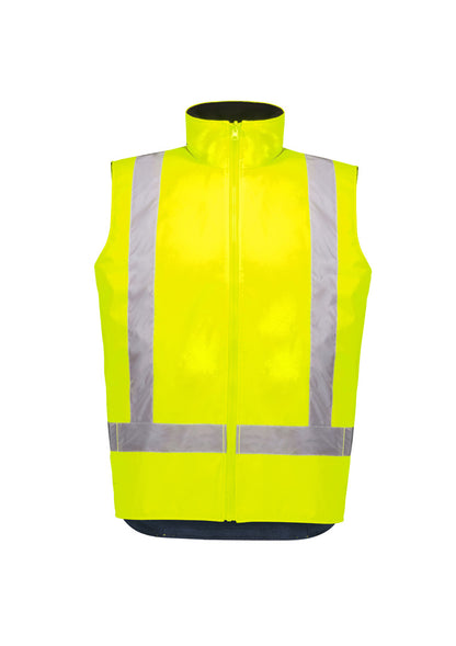 Syzmik Unisex Hi Vis Waterproof Reversible Vest - Yellow