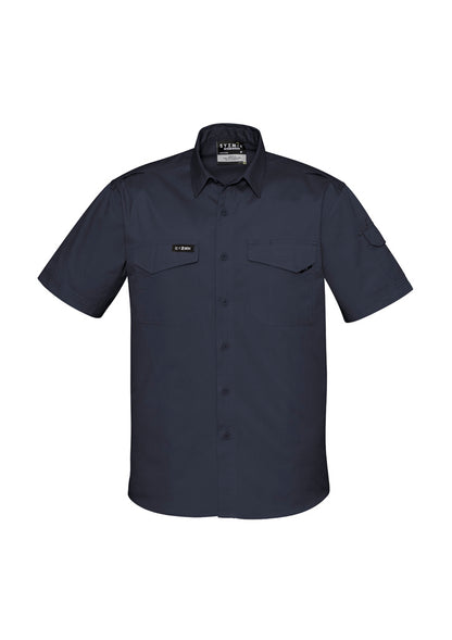 Syzmik Men's Rugged Cooling Short Sleeve Shirt - Charcoal
