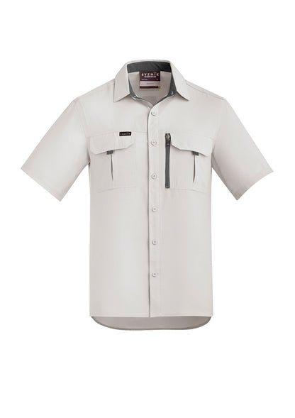 Syzmik Men's Outdoor Short Sleeve Shirt - Natural