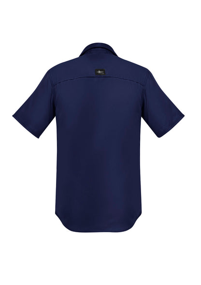 Syzmik Men's Outdoor Short Sleeve Shirt - Navy