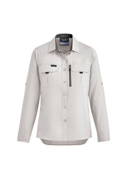 Syzmik Women's Outdoor Long Sleeve Shirt - Natural