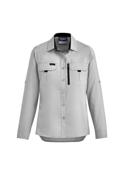 Syzmik Women's Outdoor Long Sleeve Shirt - Stone