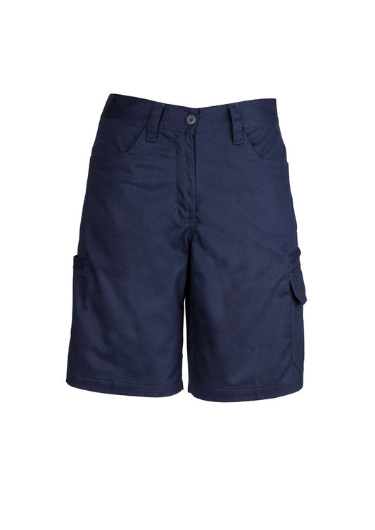Syzmik Women's Plain Utility Short - Navy
