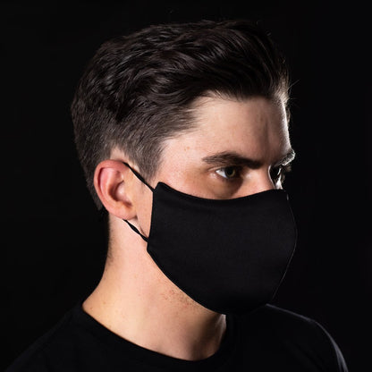 ANTIVIRAL BAD BLACK 3-LAYER REUSABLE HEALTH SAFETY FACE MASK