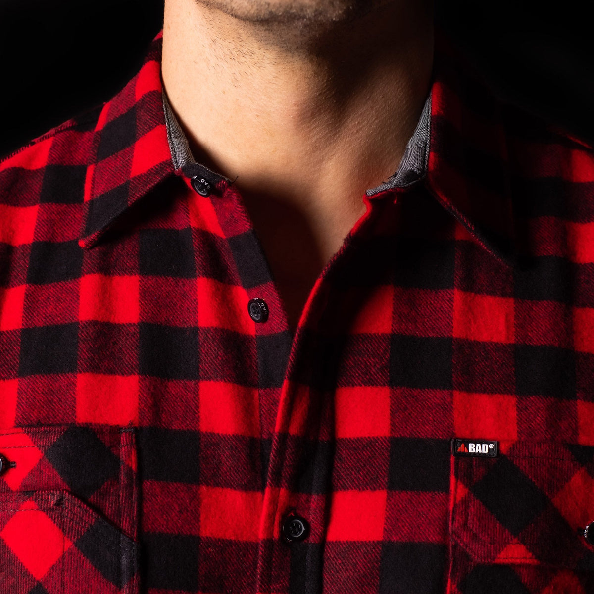 BAD® FLANNELETTE CHECK L/S SHIRT
