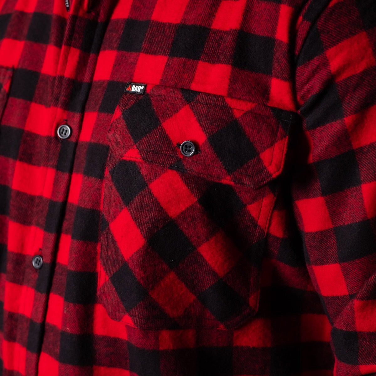 BAD® FLANNELETTE CHECK L/S SHIRT