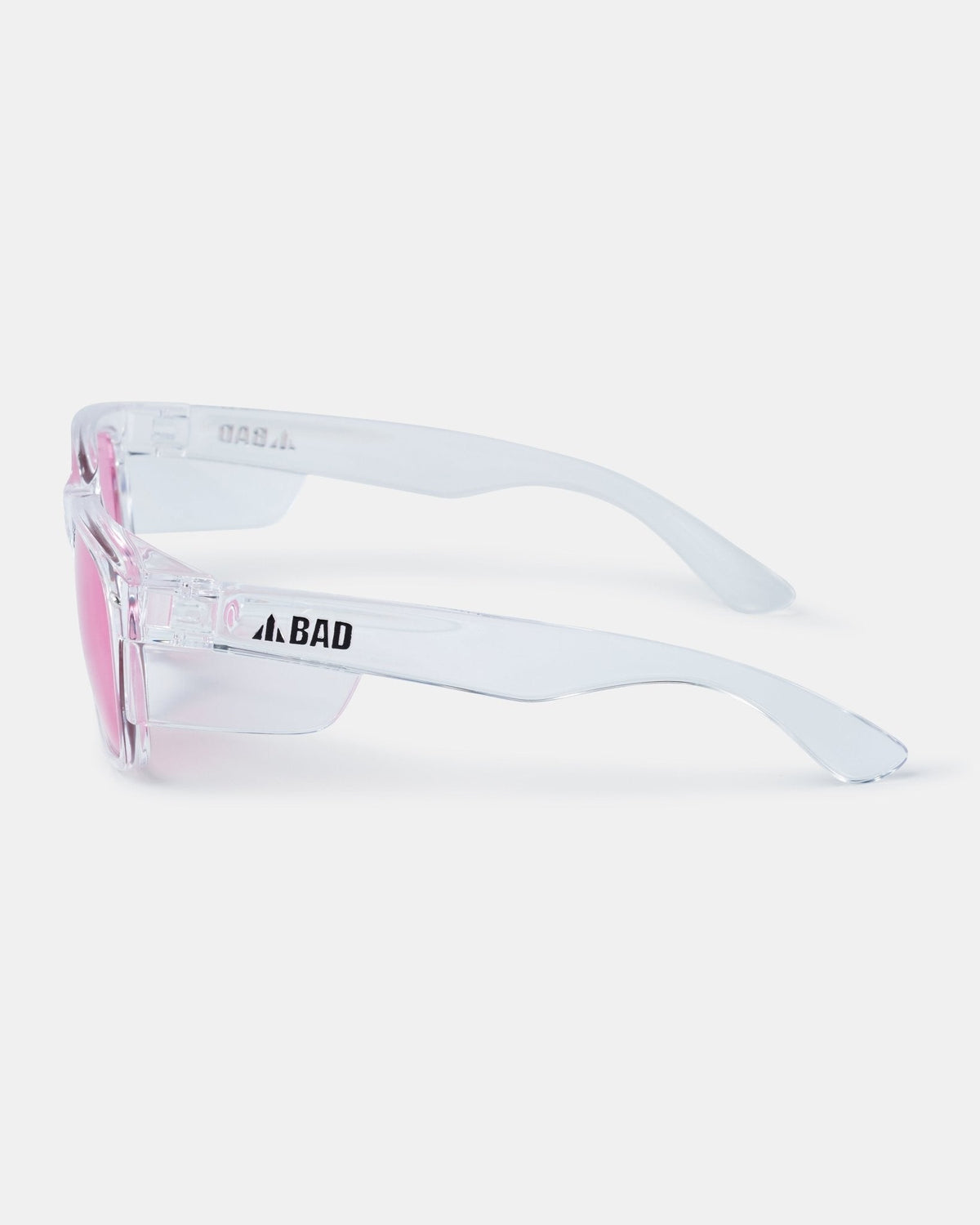 BAD LUCID™ POLARISED SAFETY SUNGLASSES (CLEAR/PINK)