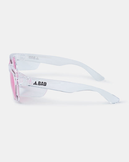 BAD LUCID™ POLARISED SAFETY SUNGLASSES (CLEAR/PINK)