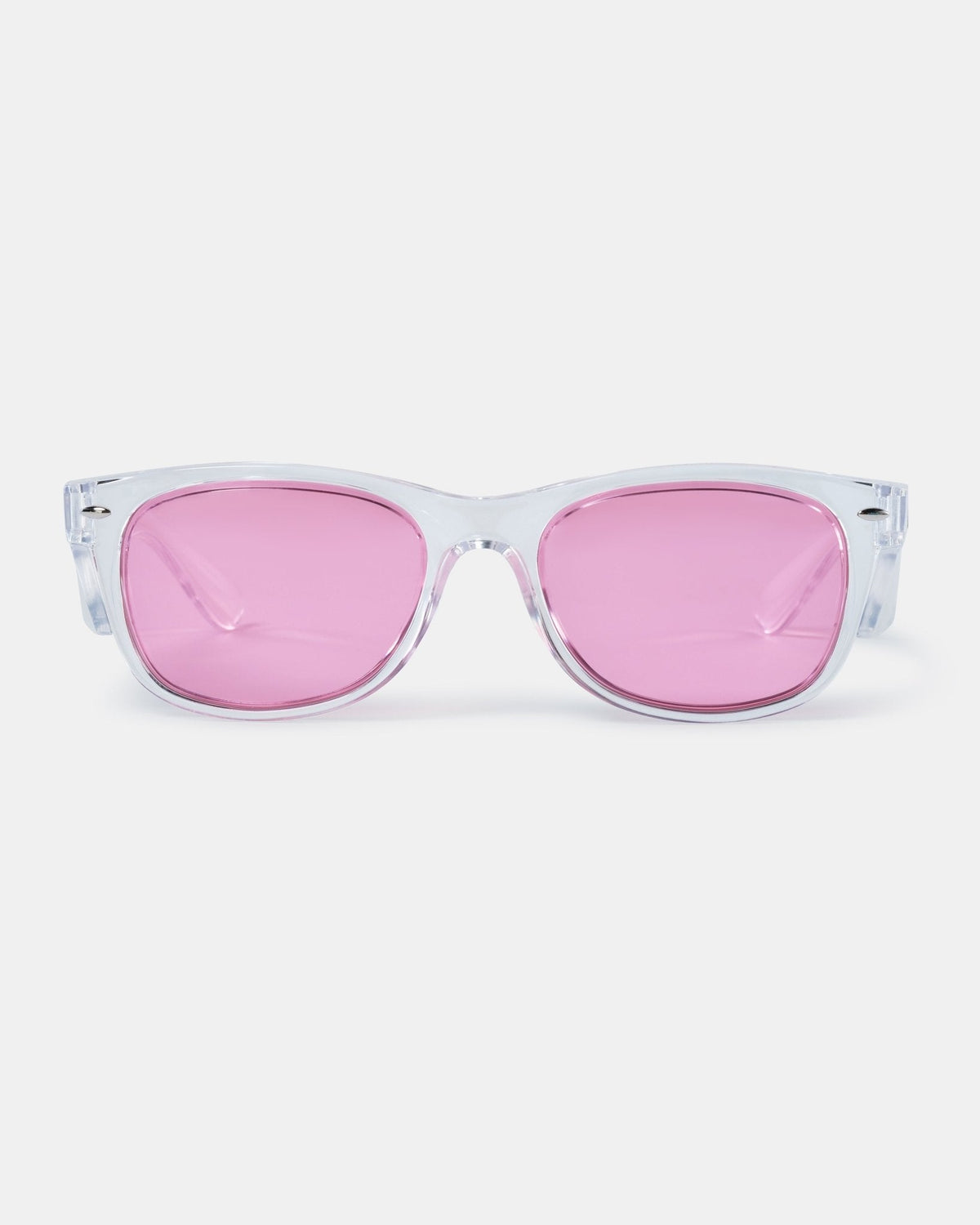BAD LUCID™ POLARISED SAFETY SUNGLASSES (CLEAR/PINK)
