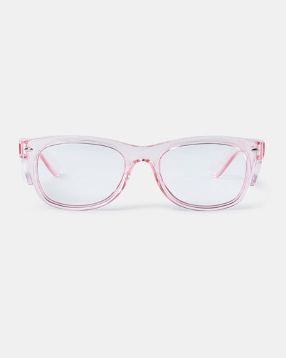 BAD LUCID™ SAFETY GLASSES (PINK/CLEAR)