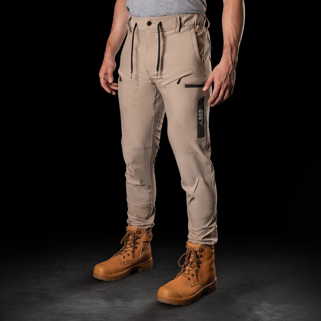 BAD NEXT™ WATERPROOF ELASTIC WAIST CUFFED WORK PANTS