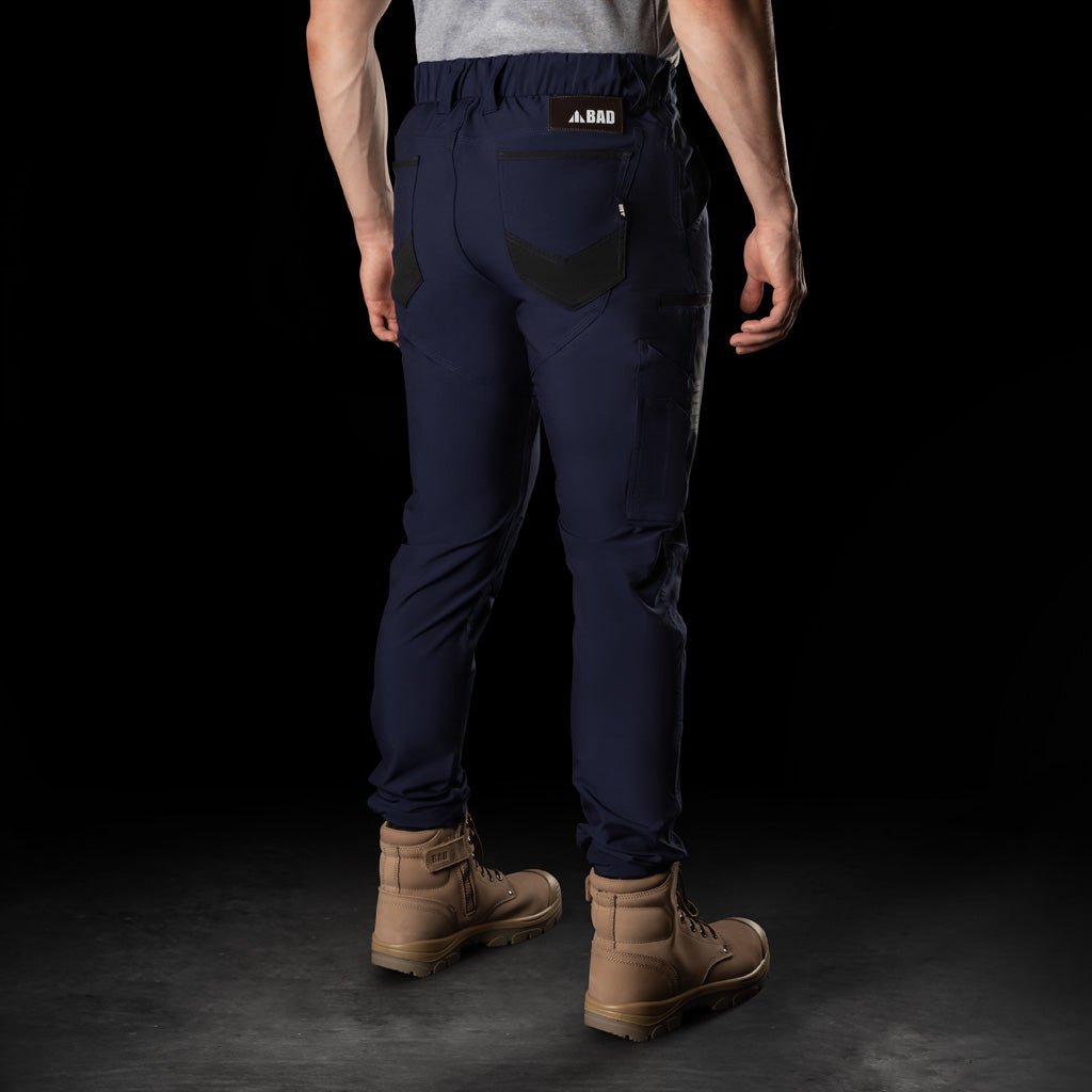 BAD NEXT™ WATERPROOF ELASTIC WAIST CUFFED WORK PANTS