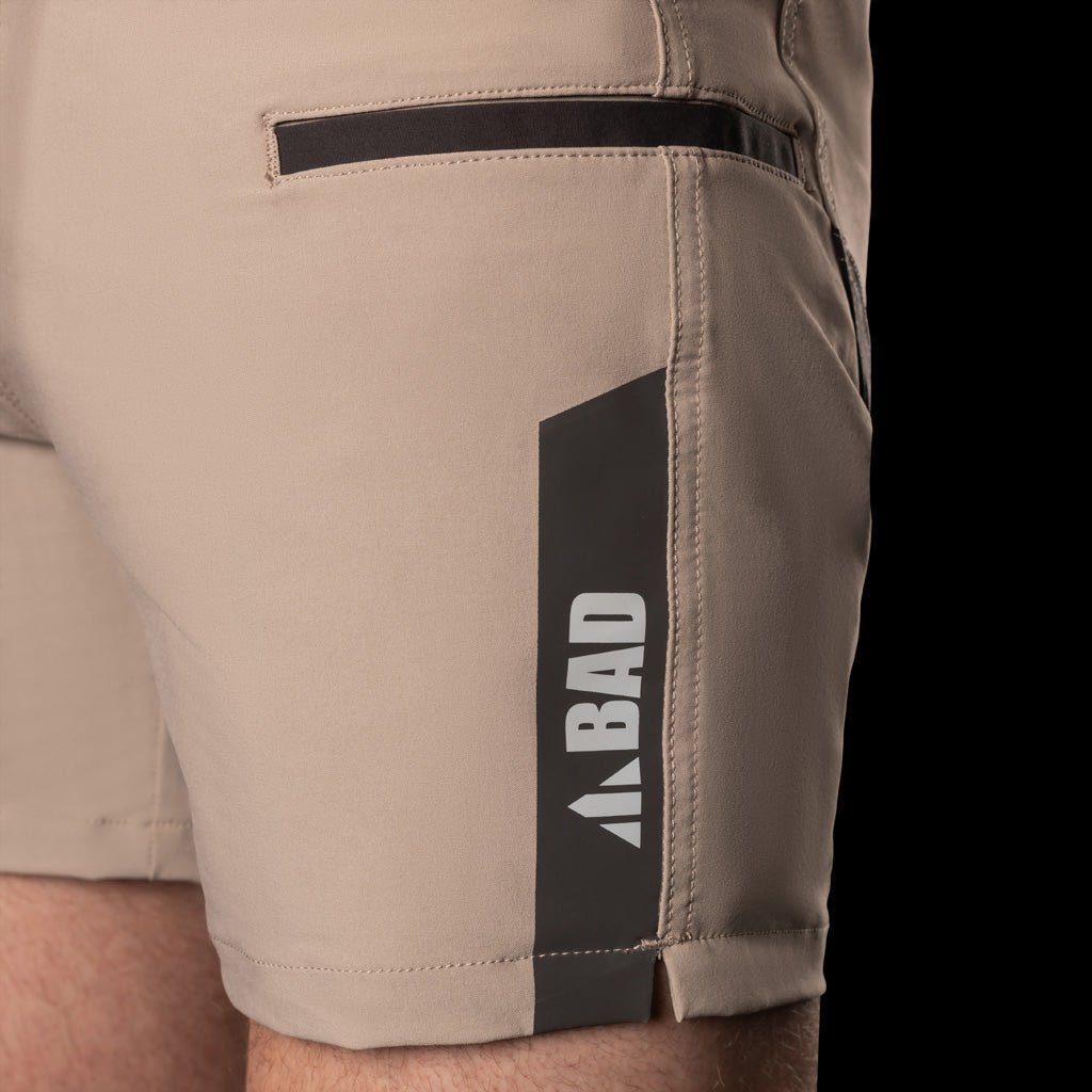 BAD NEXT™ WATERPROOF ELASTIC WAIST SHORT SHORTS