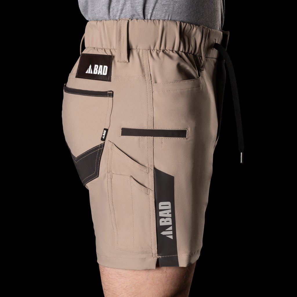 BAD NEXT™ WATERPROOF ELASTIC WAIST SHORT SHORTS