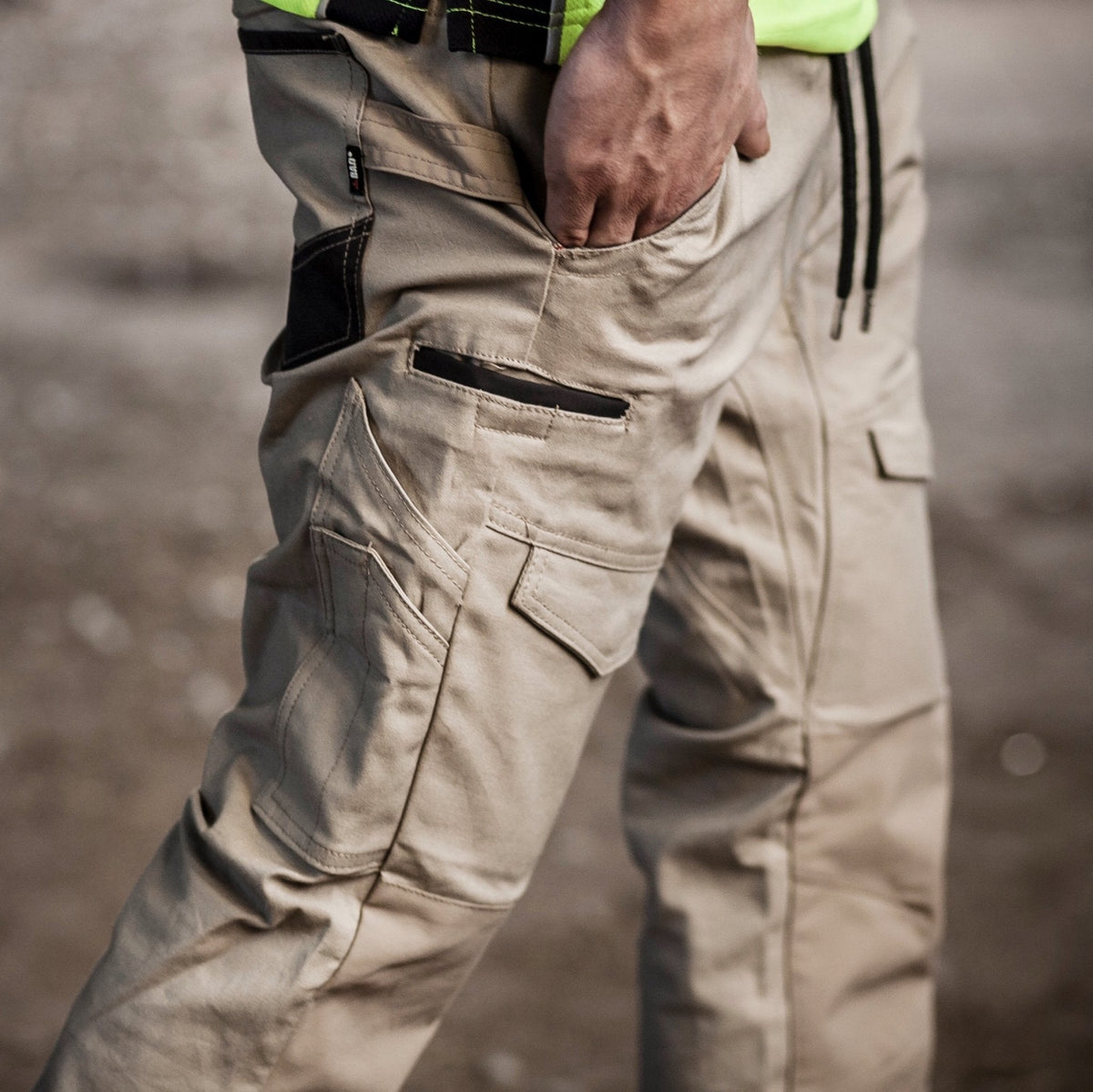 BAD SAVIOUR™ CUFFED ELASTIC WAIST WORK PANTS