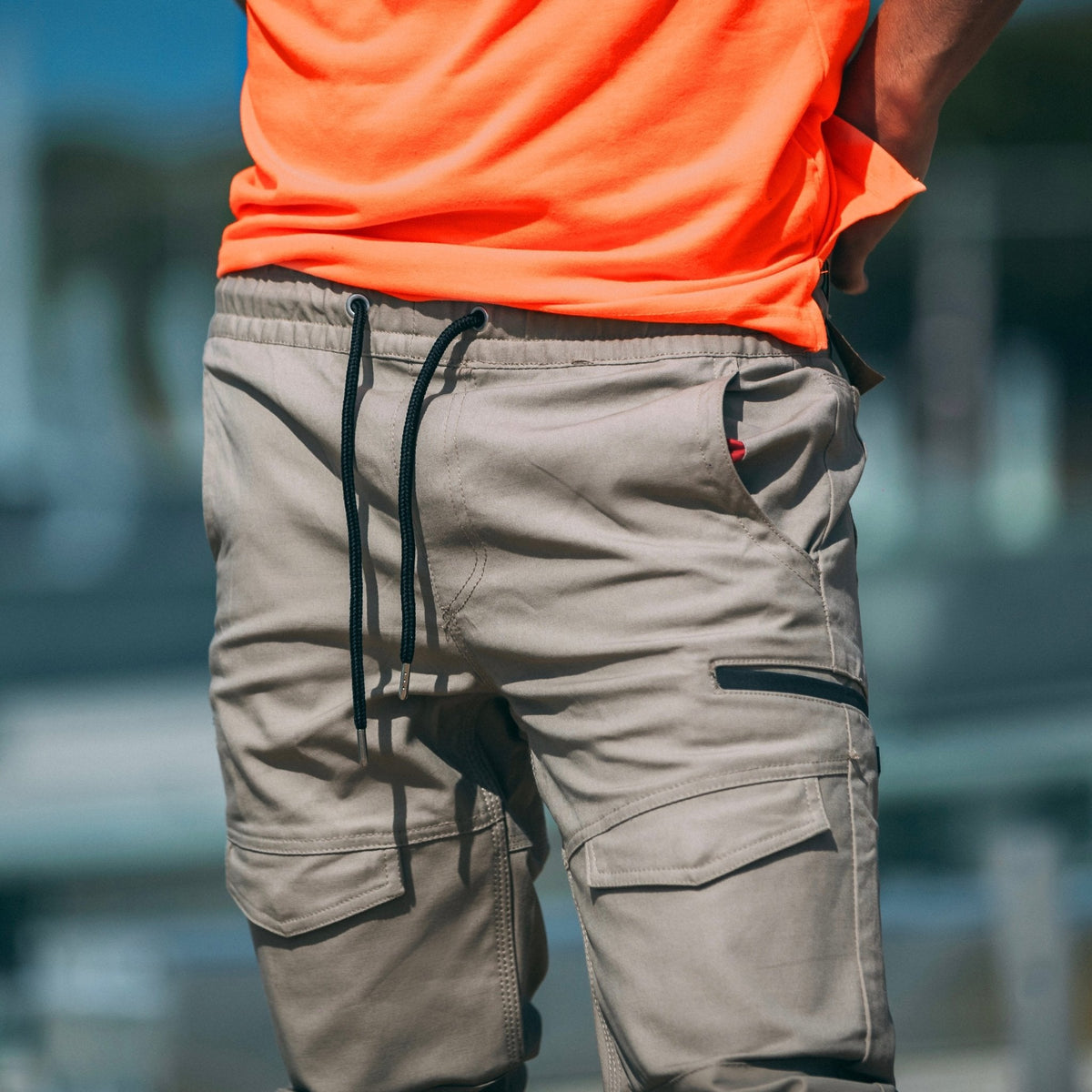 BAD SAVIOUR™ CUFFED ELASTIC WAIST WORK PANTS