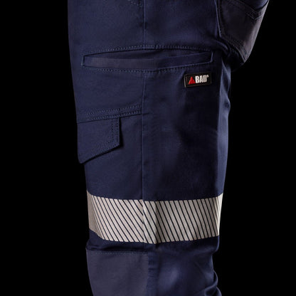 BAD SAVIOUR™ CUFFED ELASTIC WAIST WORK PANTS WITH 3M TAPE