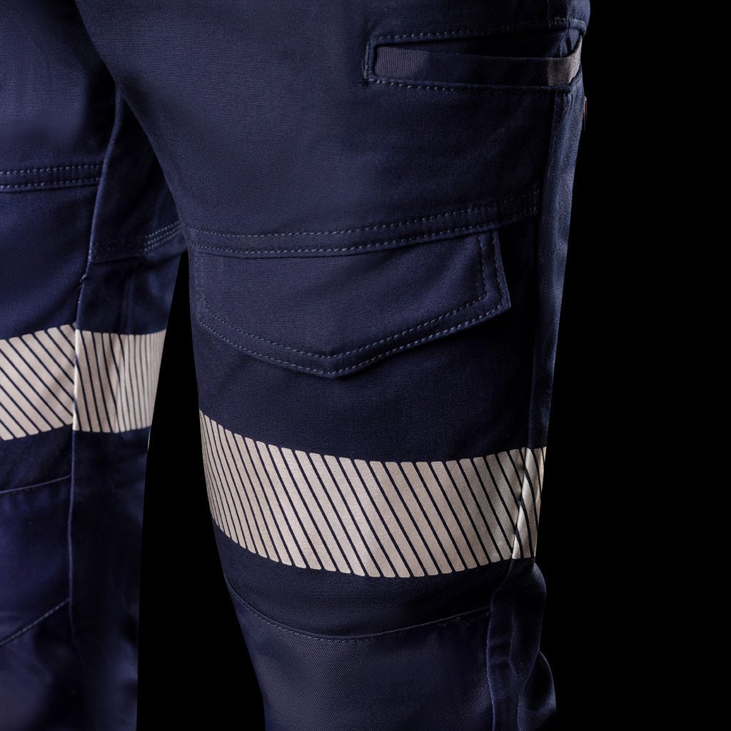 BAD SAVIOUR™ CUFFED ELASTIC WAIST WORK PANTS WITH 3M TAPE