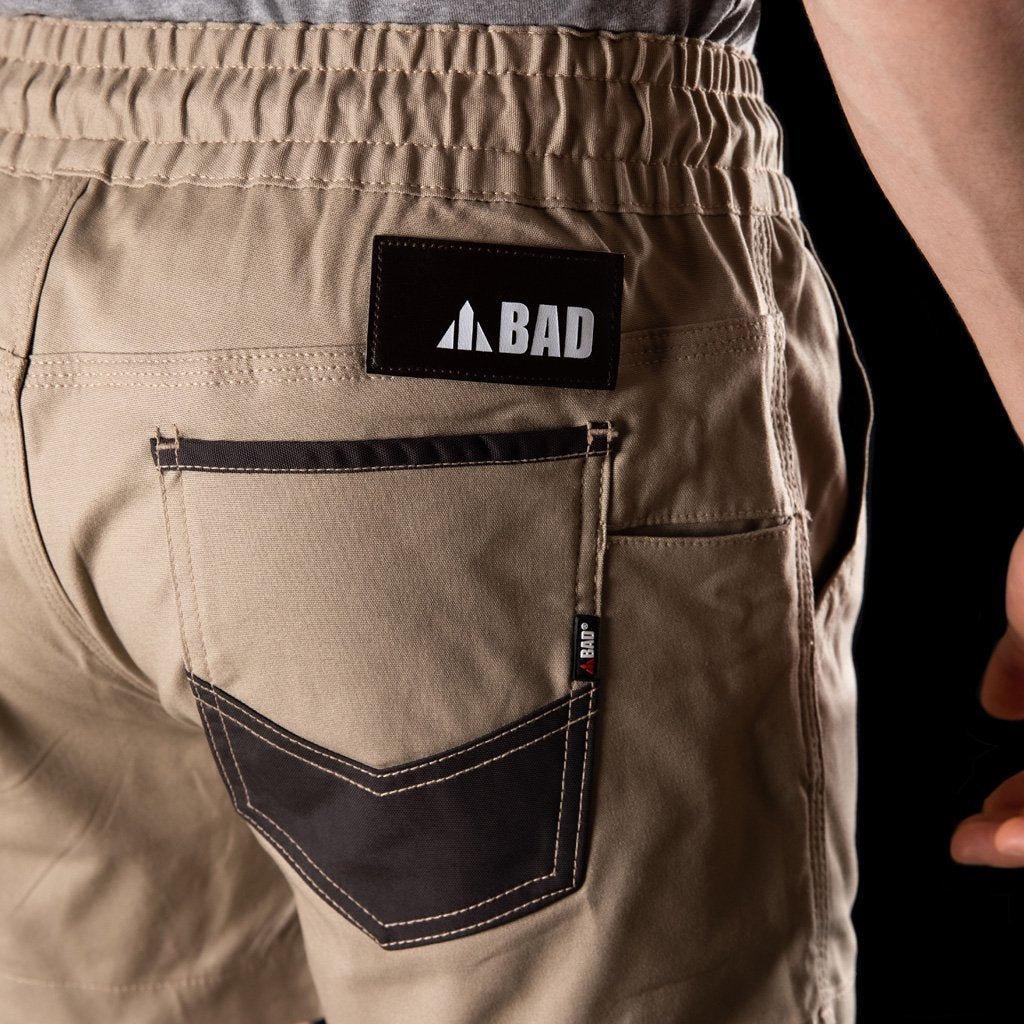 BAD SAVIOUR™ ELASTIC WAIST WORK SHORT SHORTS