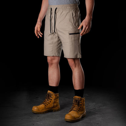 BAD SAVIOUR™ ELASTIC WAIST WORK SHORTS