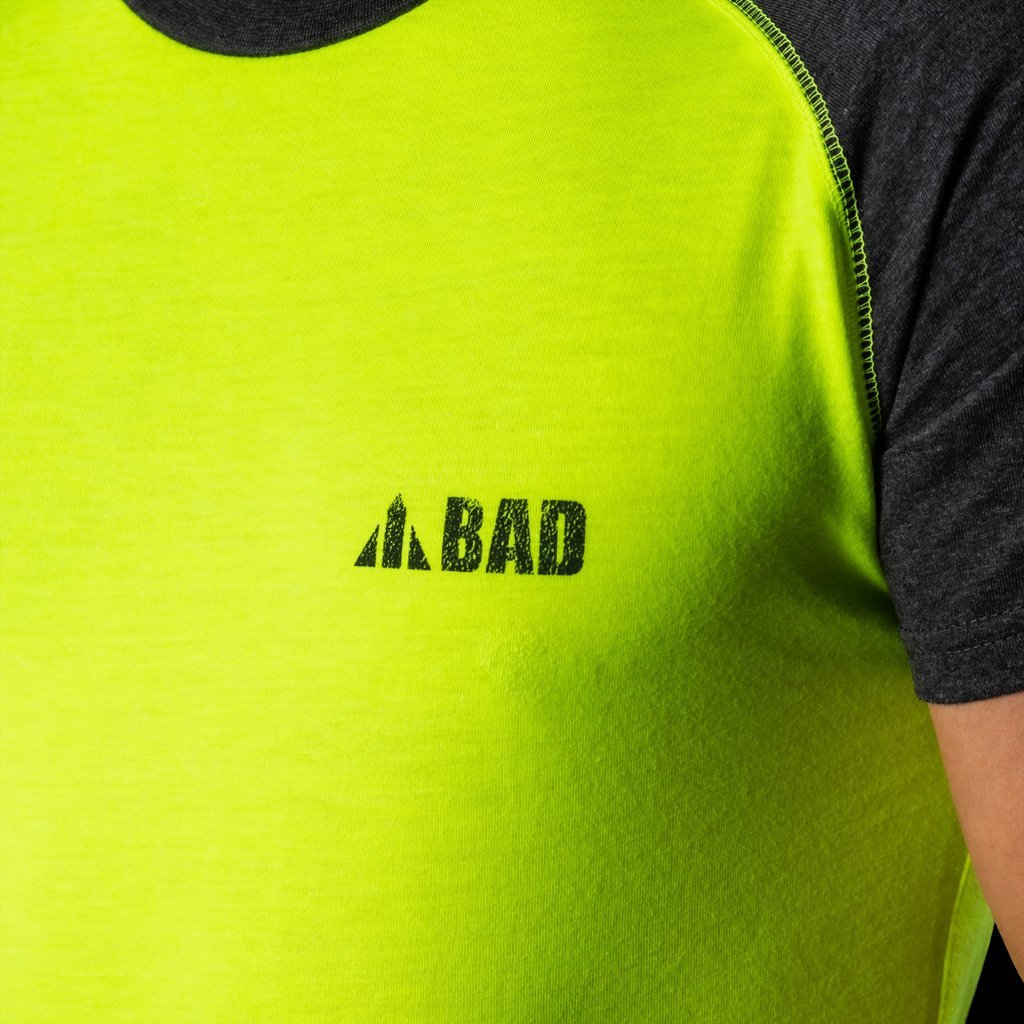 BAD® TRADEMARK RAGLAN HI-VIS S/S T-SHIRT