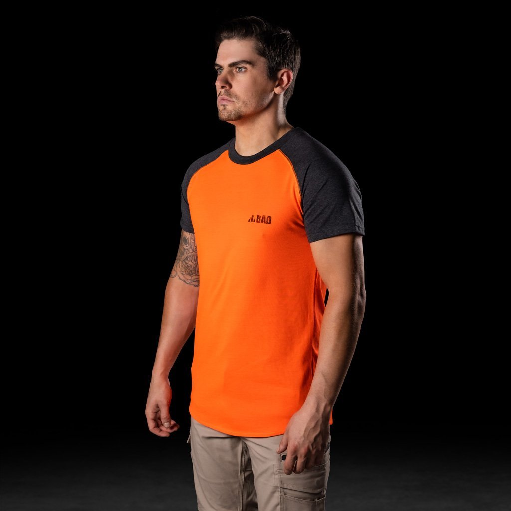 BAD® TRADEMARK RAGLAN HI-VIS S/S T-SHIRT