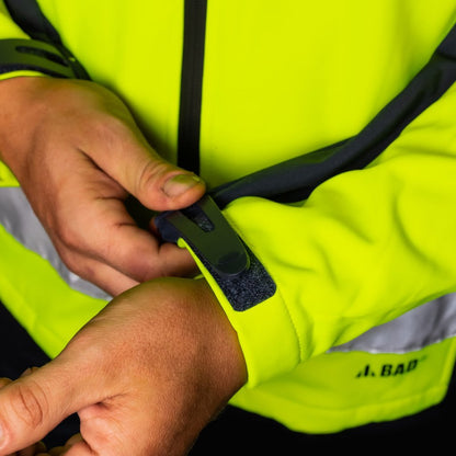 BAD WATERPROOF HI-VIS SOFTSHELL JACKET WITH 3M TAPE