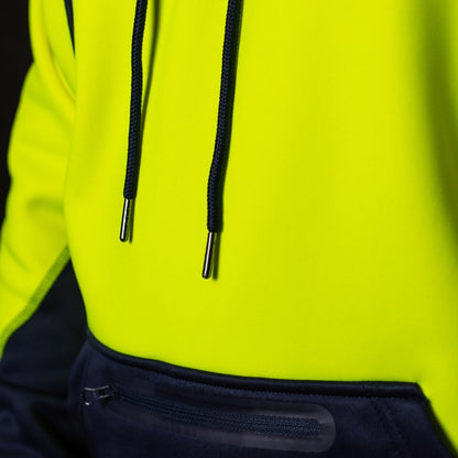 BAD WATERPROOF RAIN-DEFEND™ HI-VIS FLEECE HOODIE