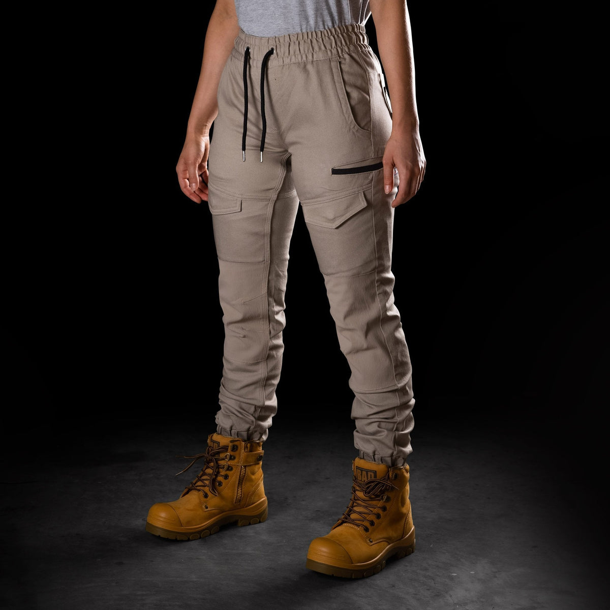 BAD WOMENS SAVIOUR™ CUFFED ELASTIC WAIST WORK PANTS