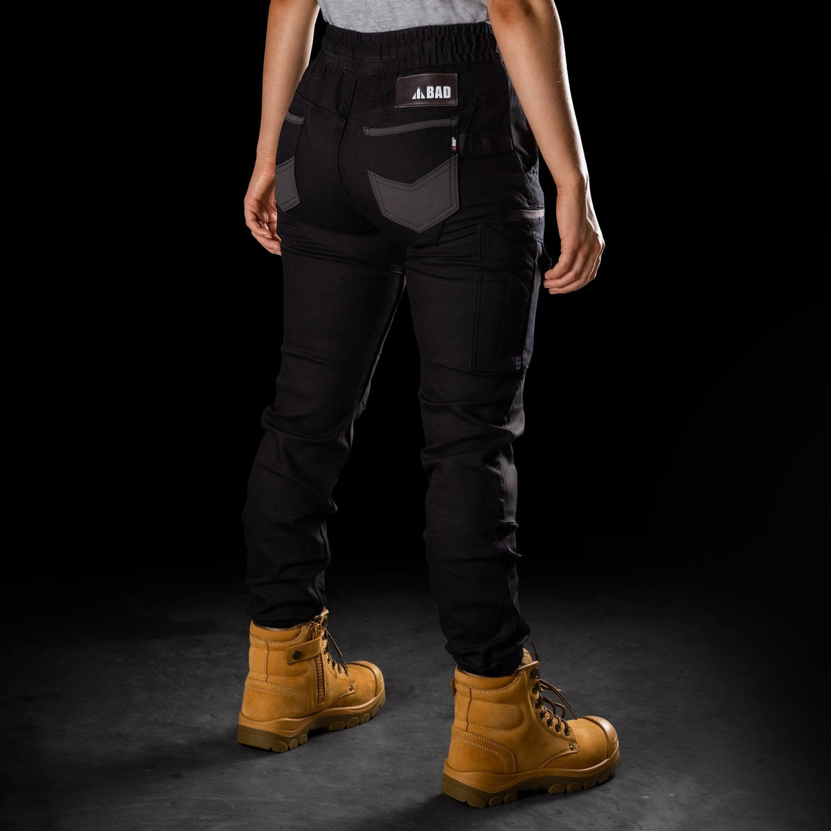 BAD WOMENS SAVIOUR™ CUFFED ELASTIC WAIST WORK PANTS