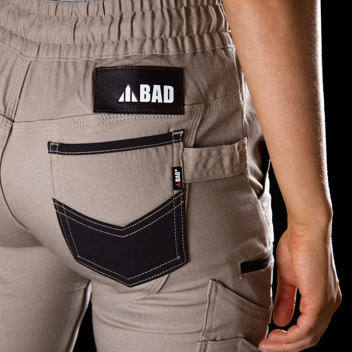 BAD WOMENS SAVIOUR™ CUFFED ELASTIC WAIST WORK PANTS