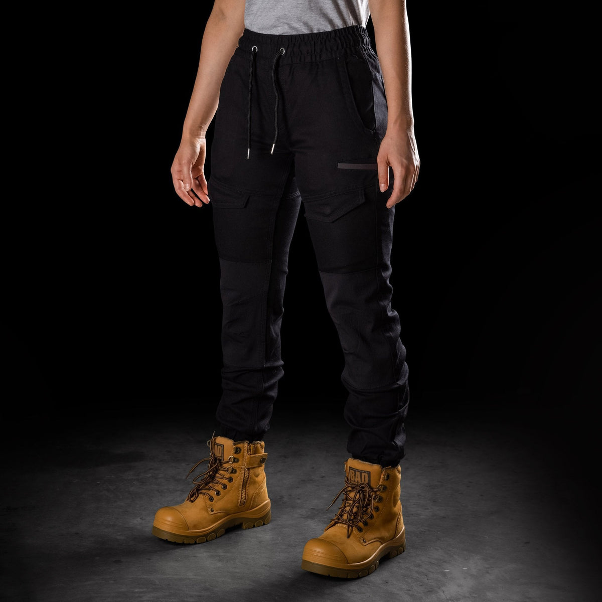 BAD WOMENS SAVIOUR™ CUFFED ELASTIC WAIST WORK PANTS