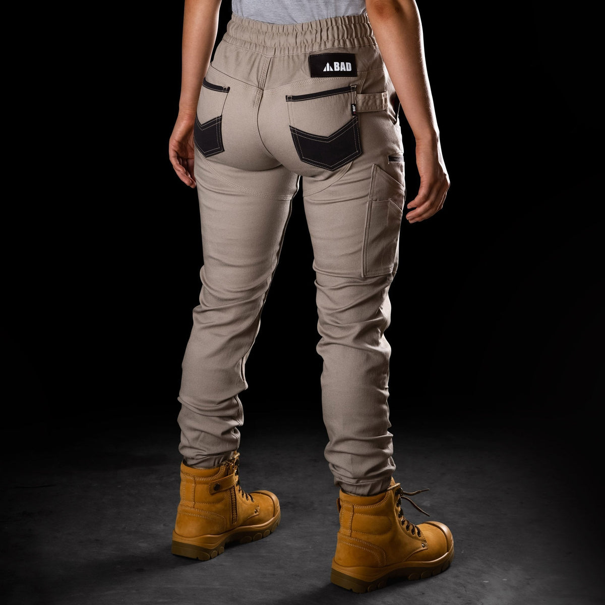 BAD WOMENS SAVIOUR™ CUFFED ELASTIC WAIST WORK PANTS