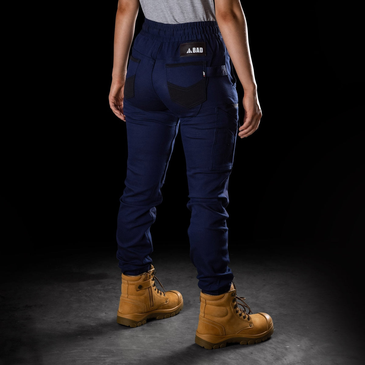 BAD WOMENS SAVIOUR™ CUFFED ELASTIC WAIST WORK PANTS