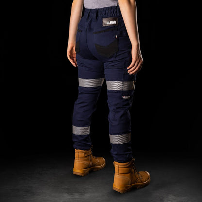 BAD WOMENS SAVIOUR™ CUFFED ELASTIC WAIST WORK PANTS WITH 3M TAPE