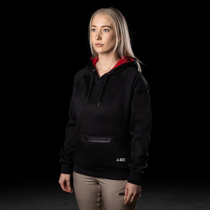 BAD WOMENS WATERPROOF RAIN-DEFEND™ HI-VIS FLEECE HOODIE