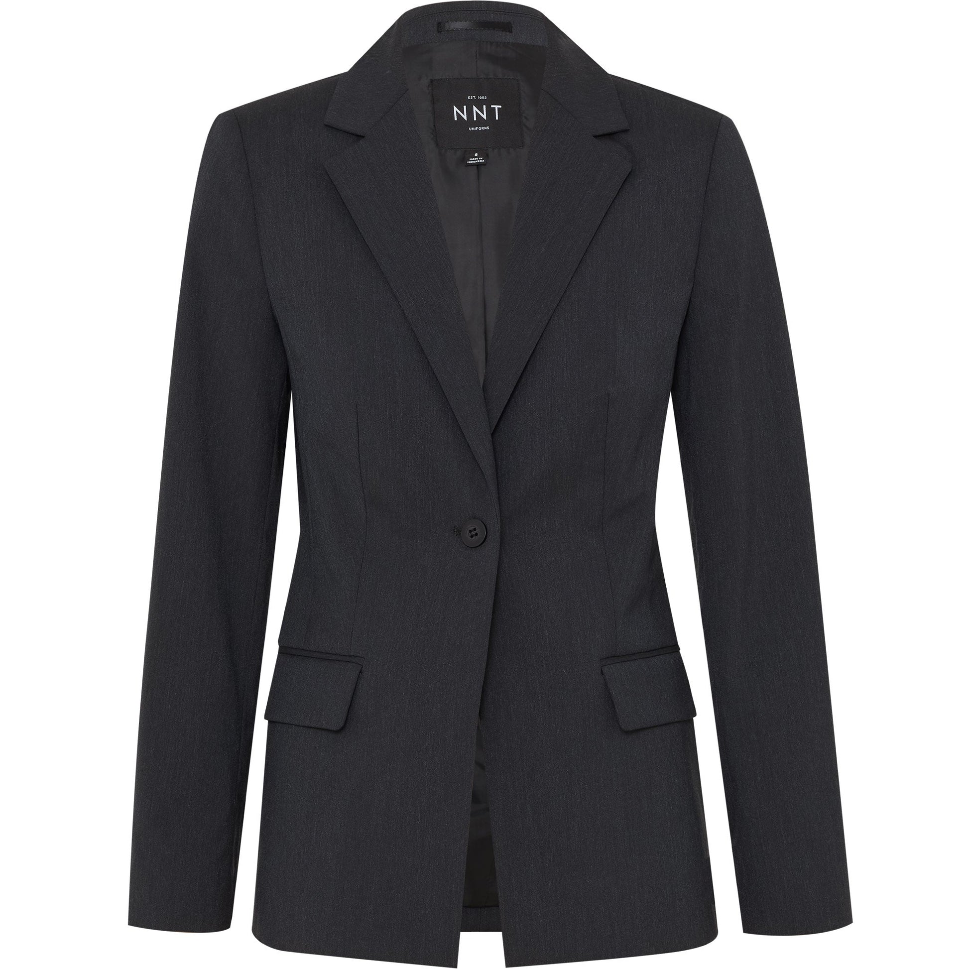 NNT CAT16H Poly Viscose Stretch 1 Button Mid-Length Jacket