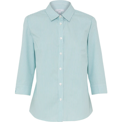 NNT CATUKV Avignon Fine Block Stripe Stretch 3/4 Sleeve Shirt