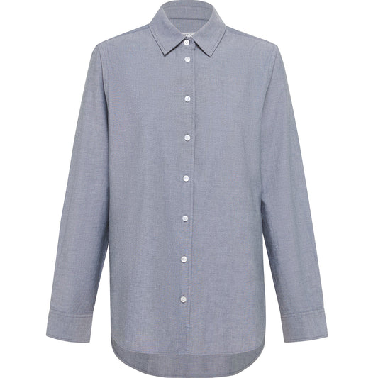 NNT CATUSZ Cotton Chambray Long Sleeve Shirt