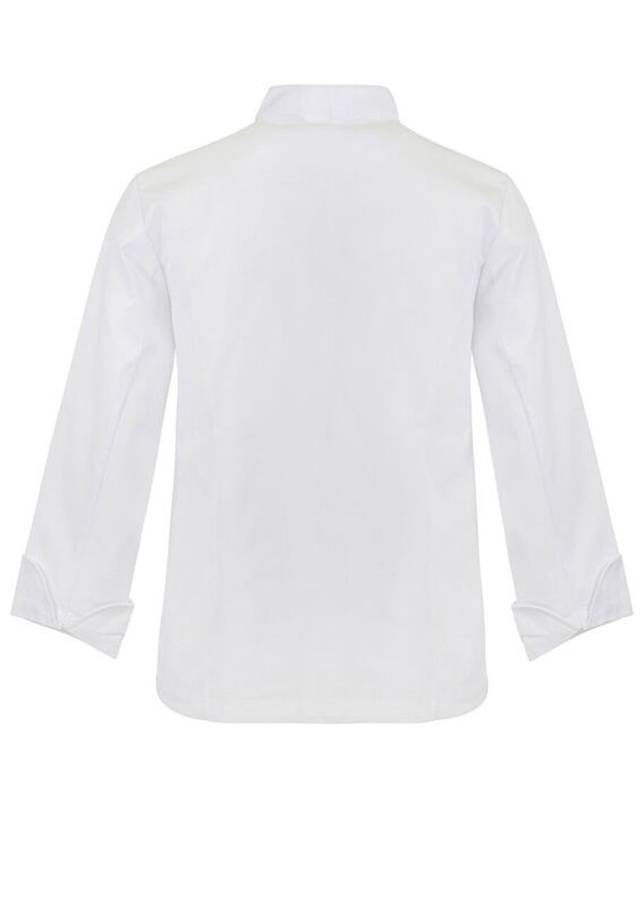 Chefscraft CJ051 Lightweight Executive Long Sleeve Chefs Jacket With Press Studs in White