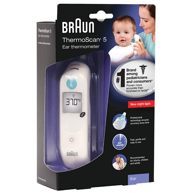 BRAUN HEALTH 200158 Braun ThermoScan 5 Ear Thermometer IRT6030