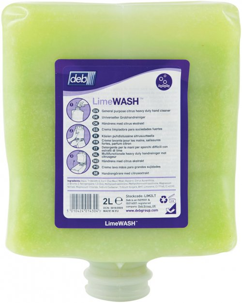 SC JOHNSON DEB D-LIM4LTR Deb 4000 Solopol Lime Wash Cartridge 4L Carton of 4