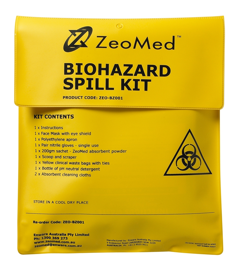 ENWARE ZEO-BZ001 Zeomed Biohazard Spill Kit