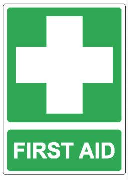 Max Global Products FAIDSV Vehicle First Aid Location Sticker, 150 x 100mm, UV Laminate