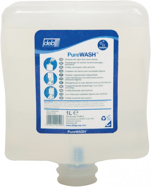 SC JOHNSON DEB D-PUW1L Deb 1000 Estesol Pure Wash 1L Carton of 6