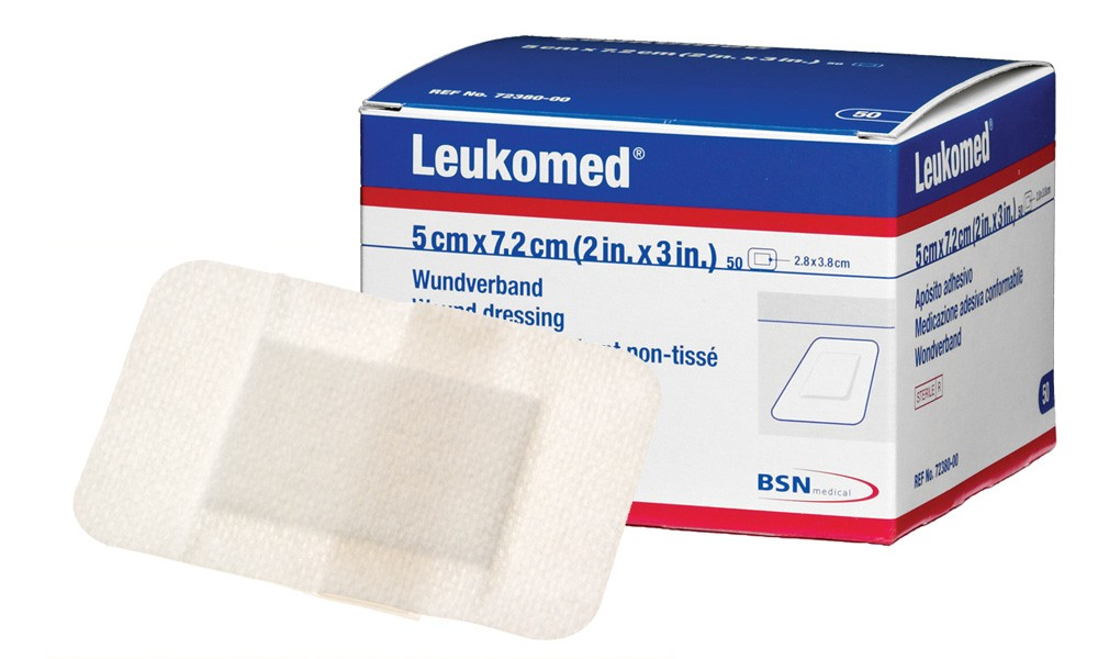 BSN MEDICAL B72380-00 Leukomed Island Dressing 5cm x 7.2cm Box of 50