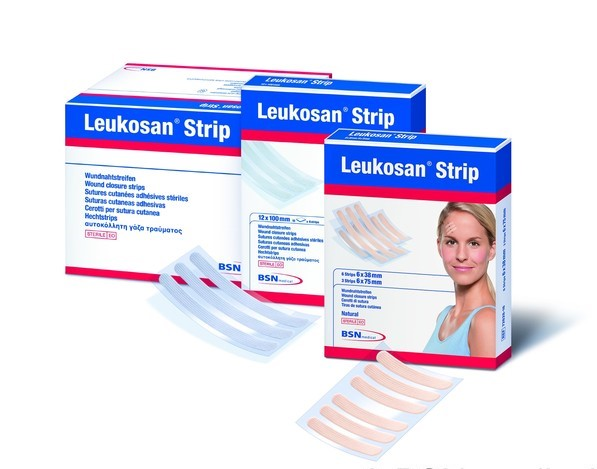 BSN MEDICAL B72740-05 Leukoplast Wound Closure Strips 25mm x 100mm Box of 50