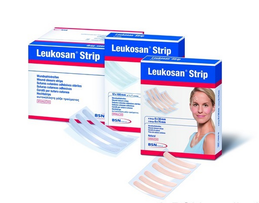 BSN MEDICAL B72740-05 Leukoplast Wound Closure Strips 25mm x 100mm Box of 50