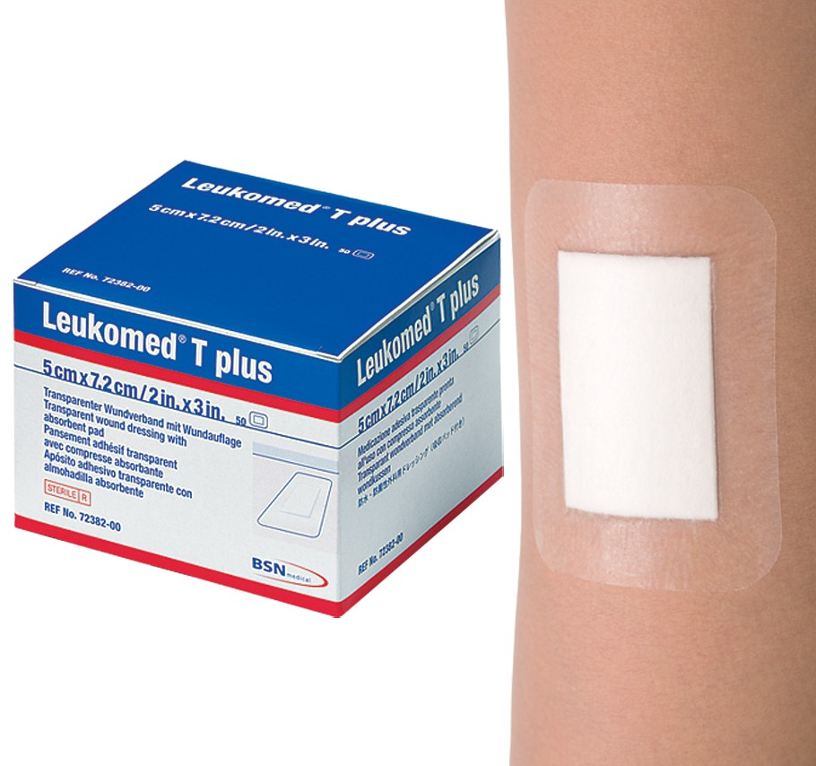 BSN MEDICAL B72382F Leukomed T Plus Waterproof Dressing 5cm x 7.2cm Single