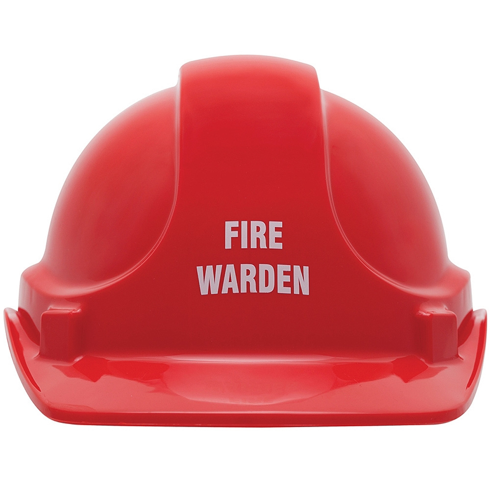3M AUST TA560RD-FW Hard Hat Stamped Fire Warden Red Type 1
